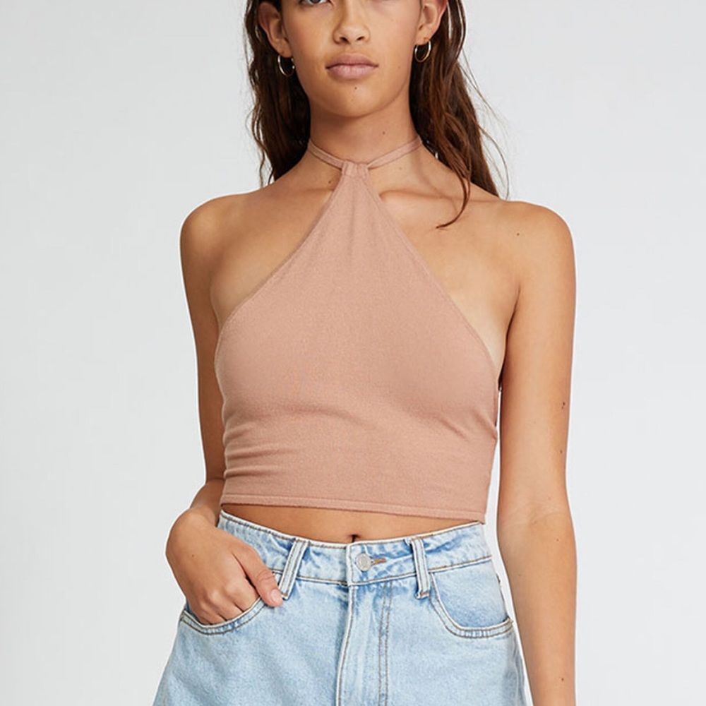 Weworewhat Knit Halter Top Xs